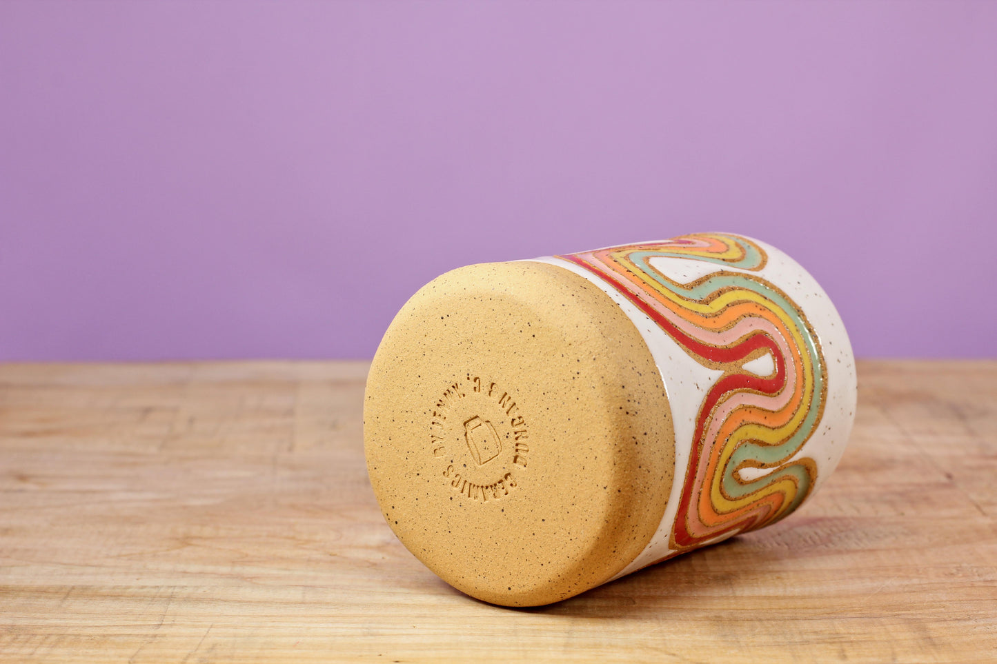 Ribbon Rainbow Tumbler #61- (8 oz.)