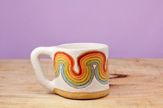 Ribbon Rainbow MINI Mug #63- (5 oz.)
