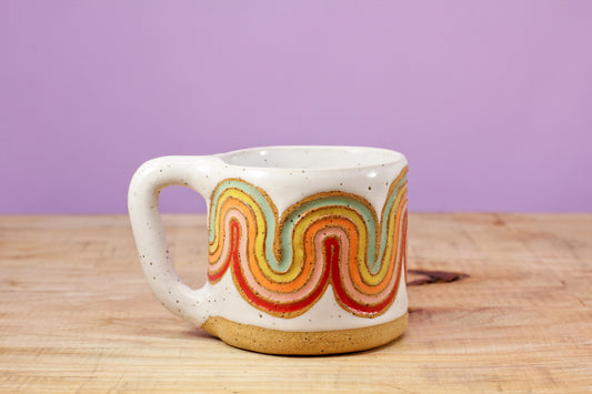 Ribbon Rainbow MINI Mug #64- (5.5 oz.)