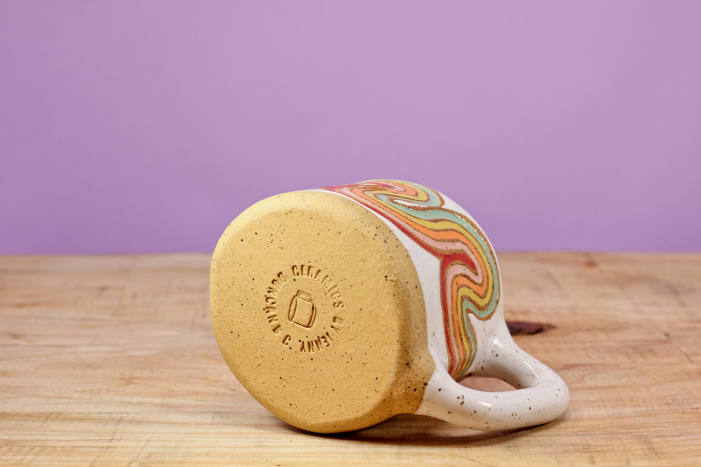 Ribbon Rainbow MINI Mug #64- (5.5 oz.)