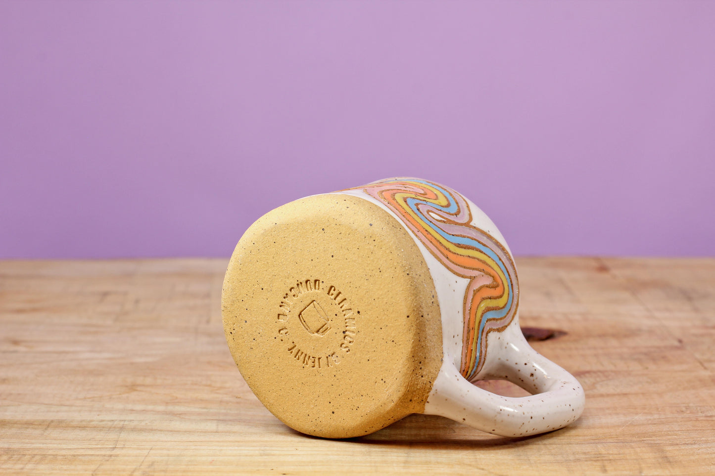 Ribbon Rainbow MINI Mug #65- (5.5 oz.)