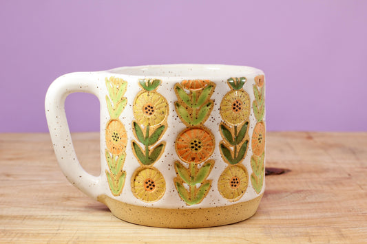 Flower Chain Mug #99 (13.5 oz.)