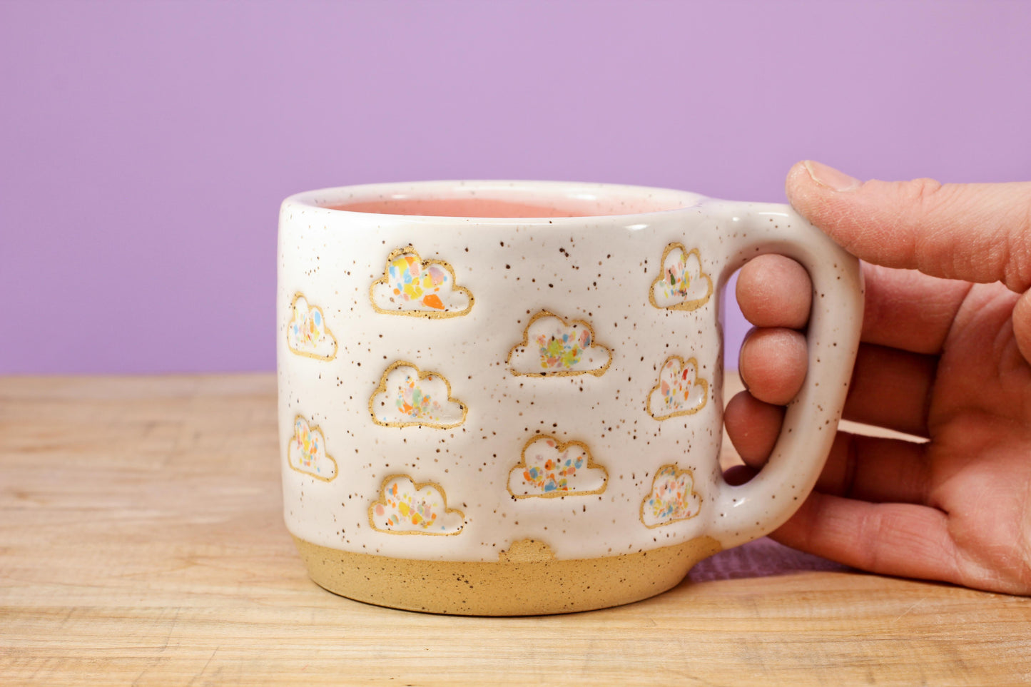 Candy Crush Cloud Mug-Pink #115- (13 oz.)