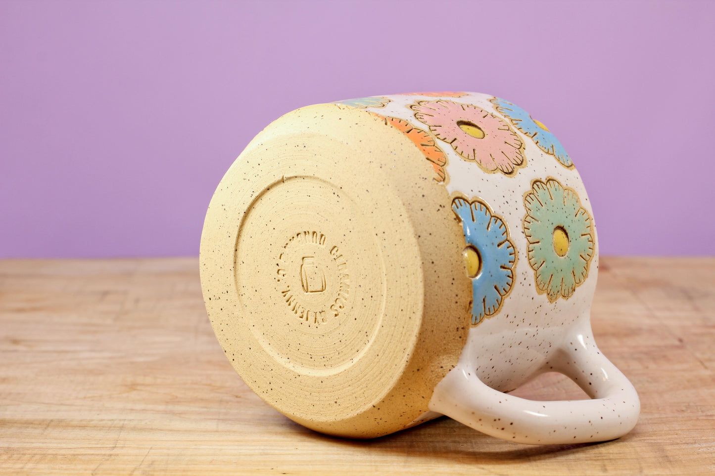 Sugar Cookie Flower Mug #123- (12.5 oz.)