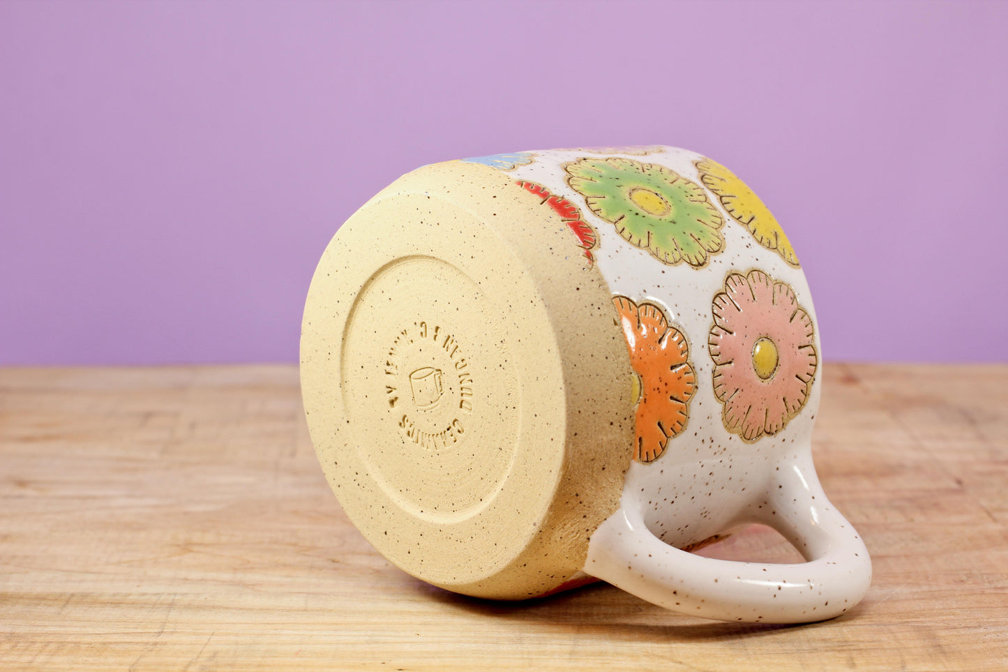 Sugar Cookie Flower Mug #125- (10 oz.)