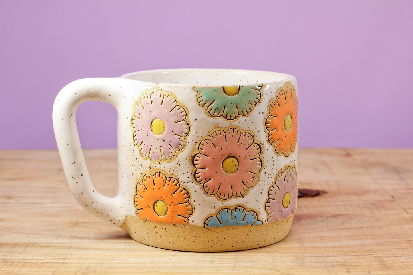 Sugar Cookie Flower Mug *SECOND* #126- (13.5 oz.)
