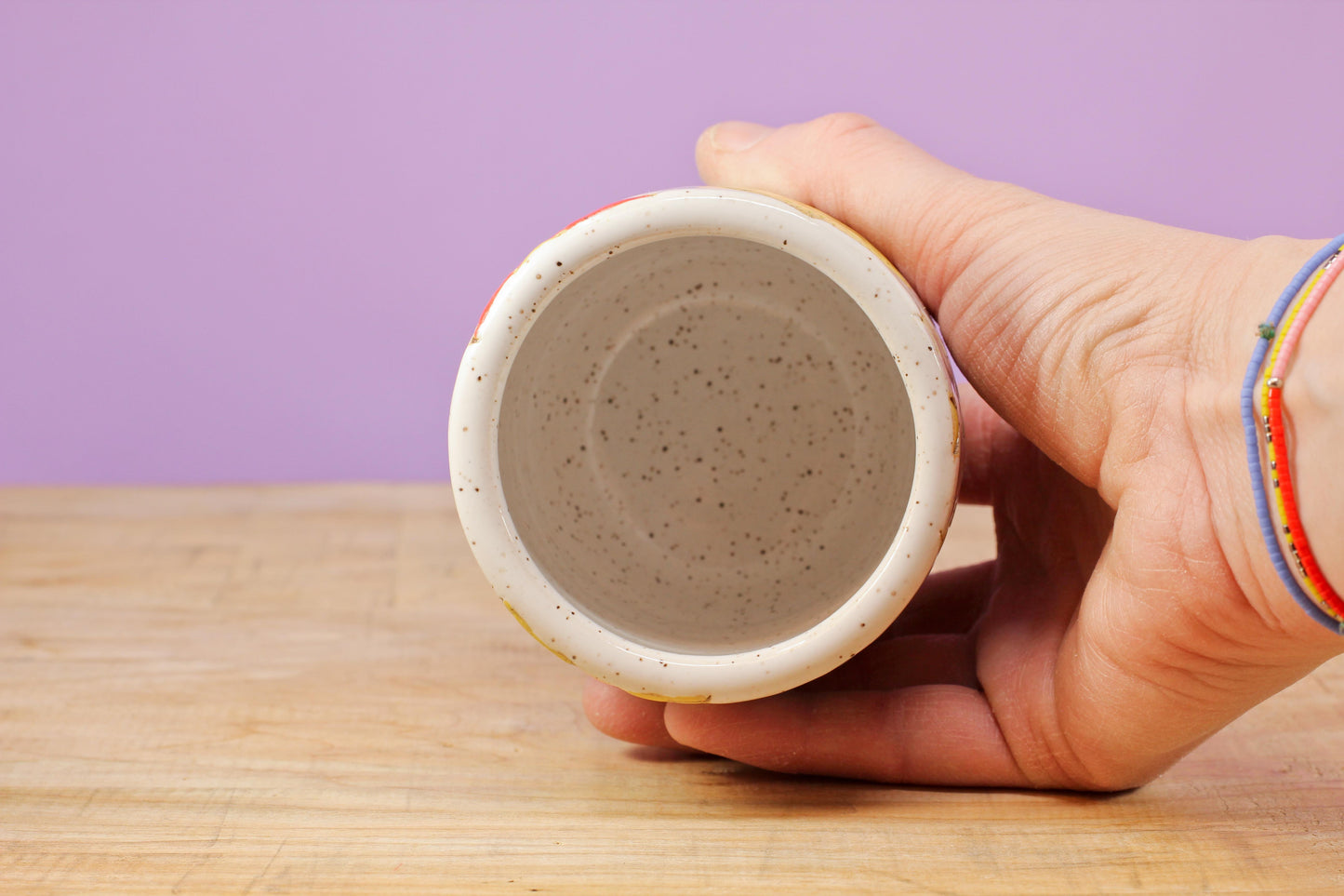 Sugar Cookie Flower Tumbler #128- (8.5 oz.)