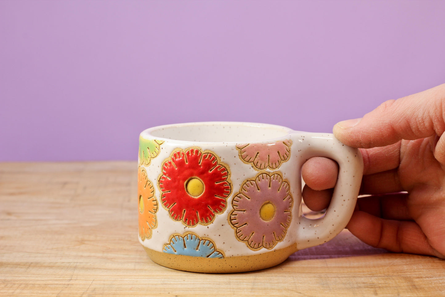 Sugar Cookie Flower MINI Mug #129- (6 oz.)