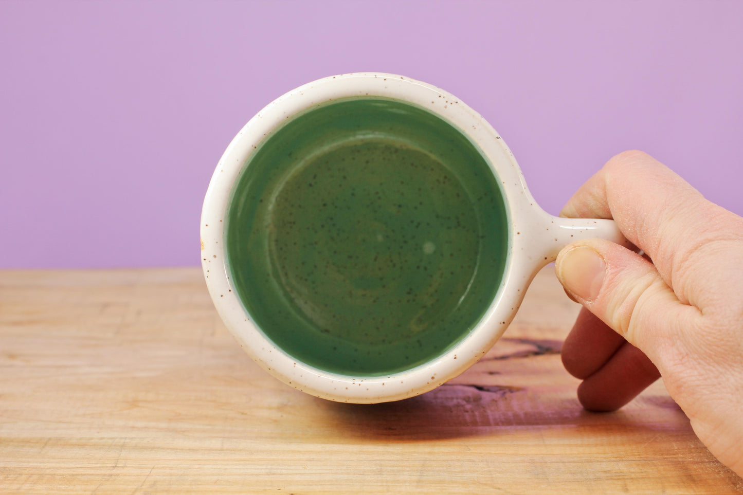 Star Block Quilt Mug-Turq. #133- (13.5 oz.)