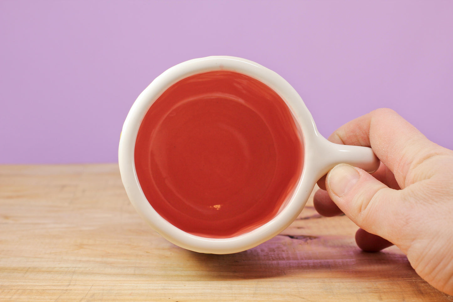 Stemmed Flower Mug-Pink #140- (11 oz.)