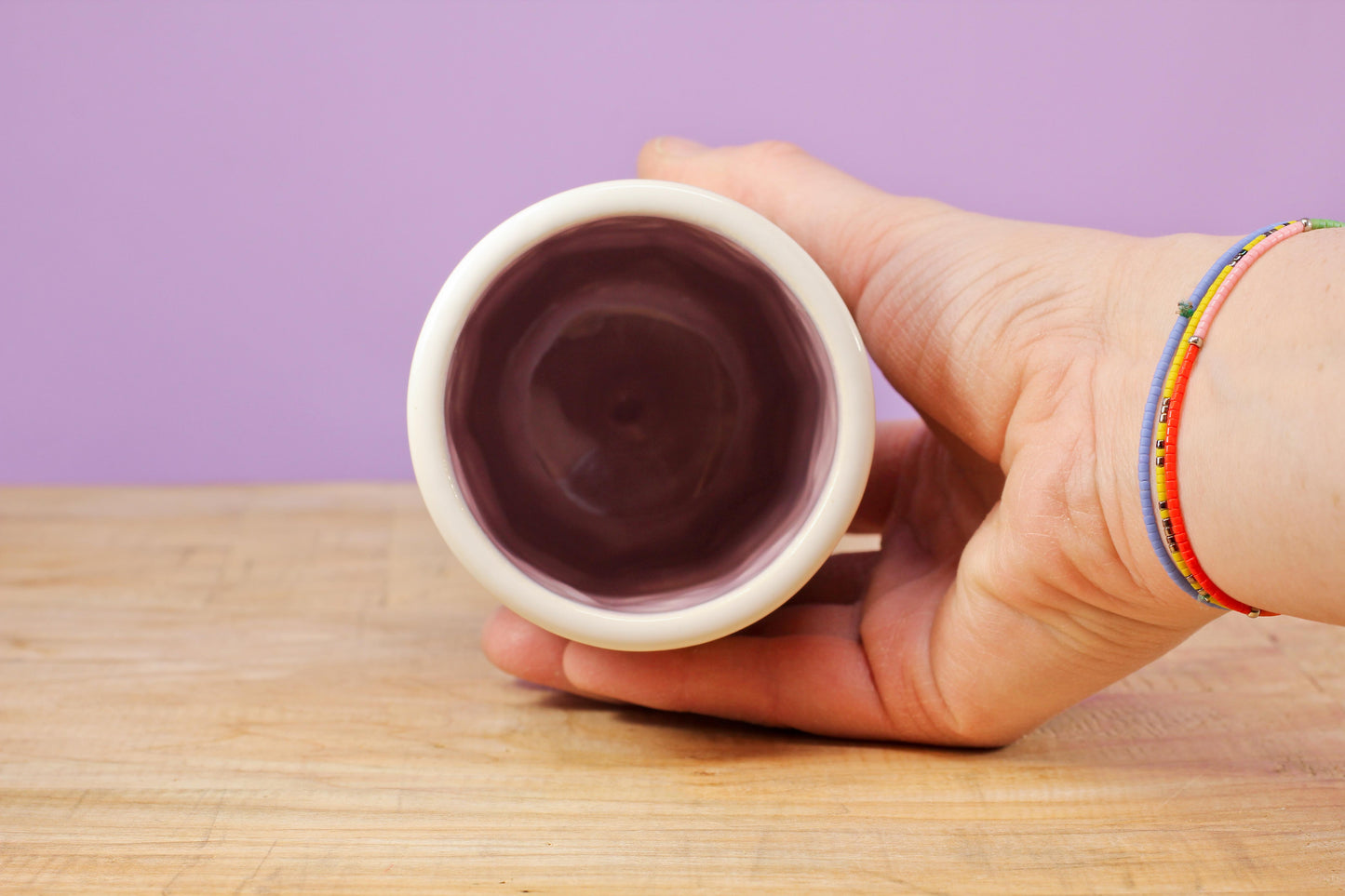 Stemmed Flower Tumbler-Purple #145- (8 oz.)