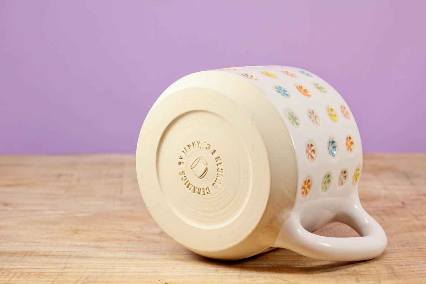 "Tiny Flower" Mug-Pink #147- (10.5 oz.)