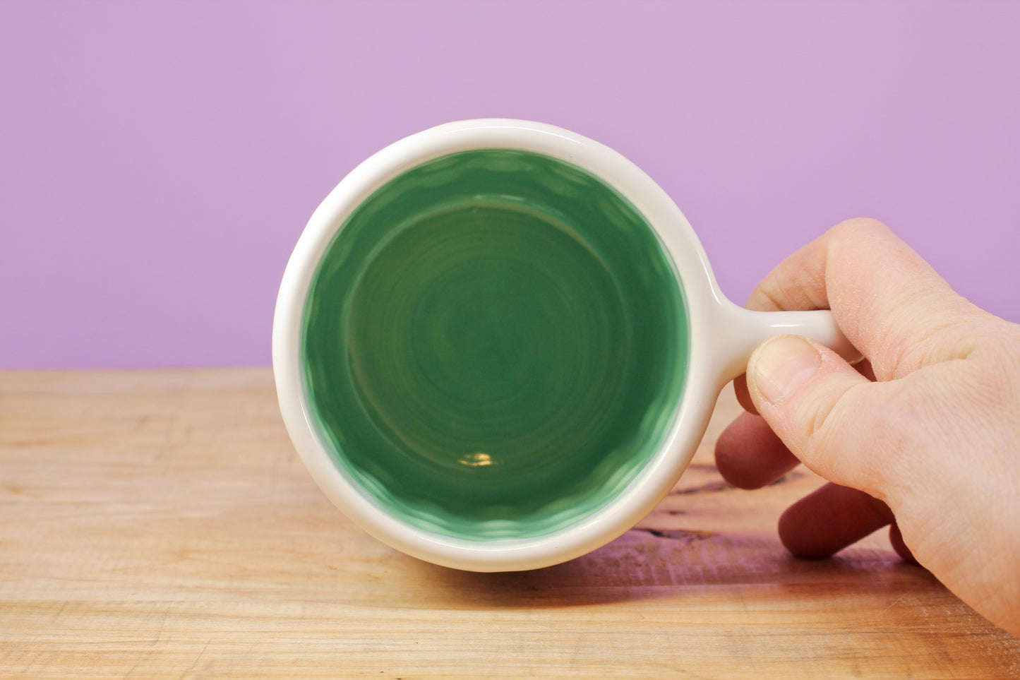 "Tiny Flower" Mug-Turqu. #148- (12 oz.)