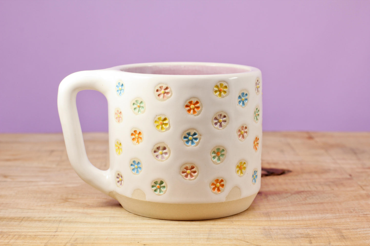 "Tiny Flower" Mug-Purple #149- (11.5 oz.)