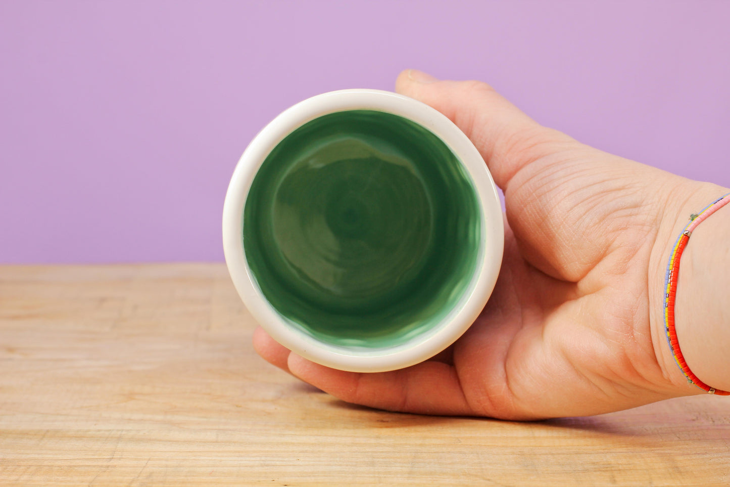 "Tiny Flower" Tumbler-Turqu. #150- (9.5 oz.)