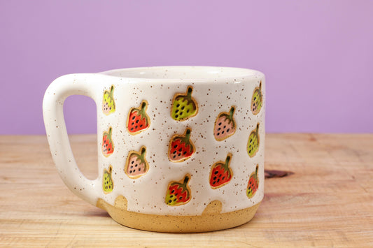 Strawberry Stamped Mug #156- (13 oz.)
