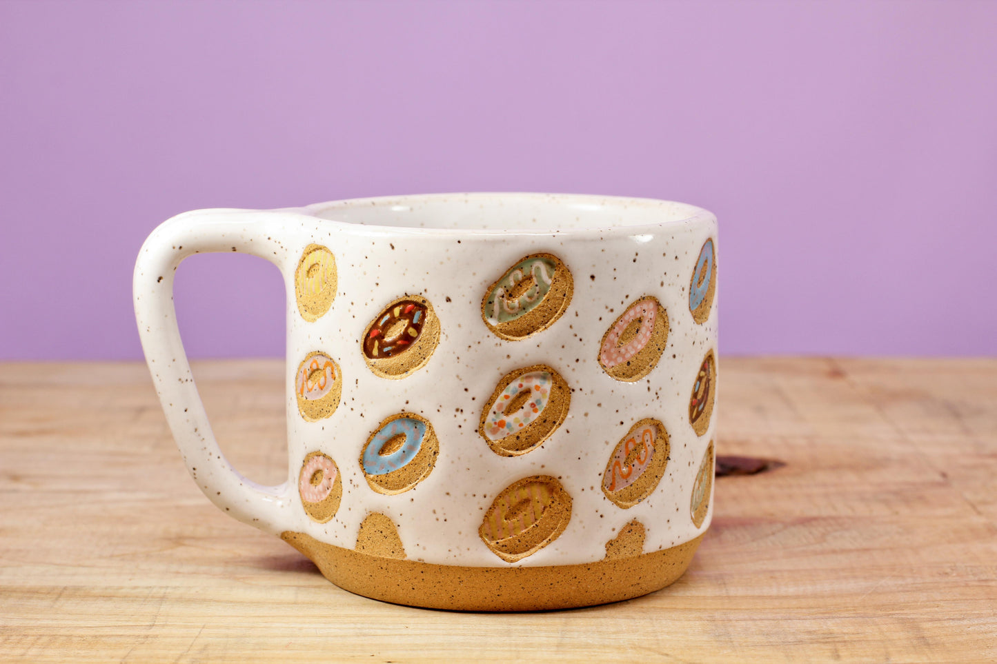 Donut Mug Speckled #175- (11.5 oz.)