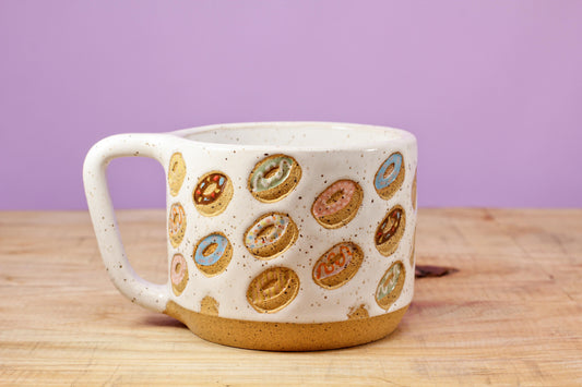 Donut Mug Speckled #176-(10.5 oz.)