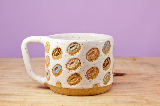 Donut Mug Speckled #177- (10.5 oz.)