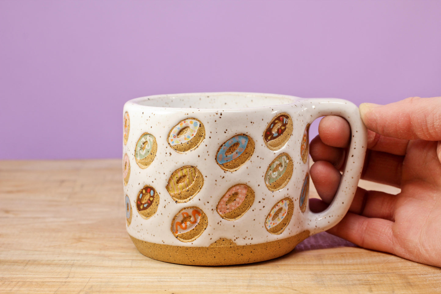 Donut Mug Speckled #178- (10 oz.)