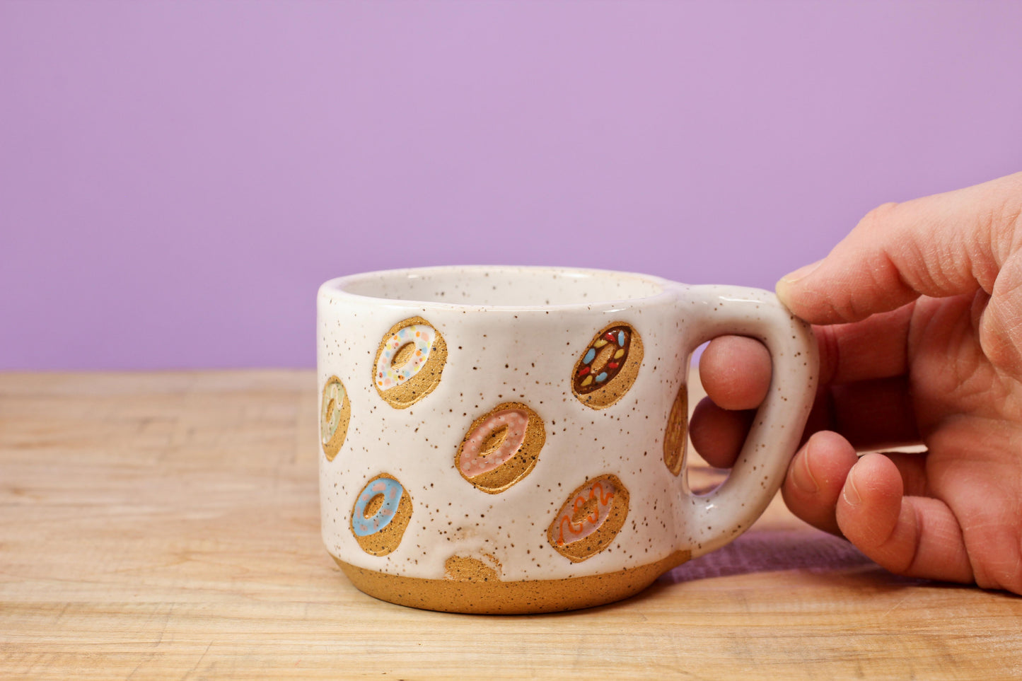Donut MINI Mug Speckled #180- (6 oz.)