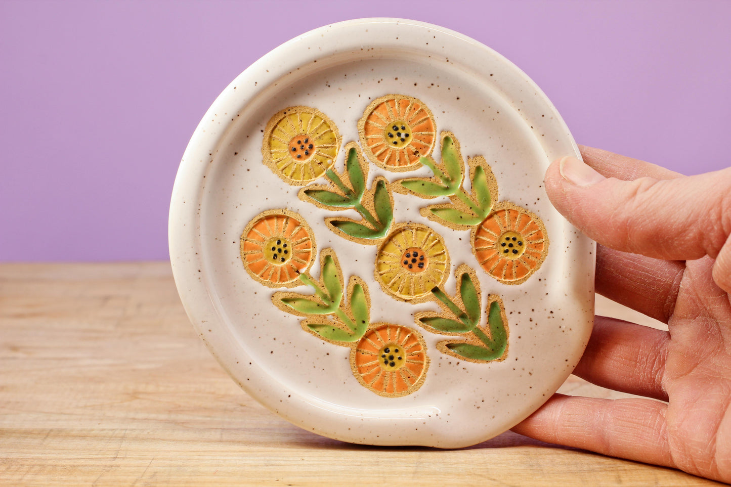 Spoon Rest- Flower Chain #183