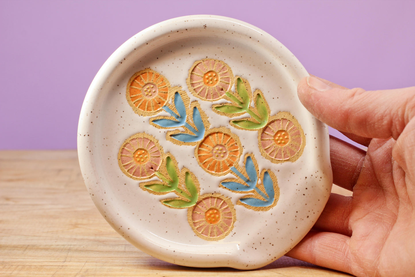 Spoon Rest- Flower Chain #185