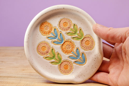 Spoon Rest- Flower Chain #185