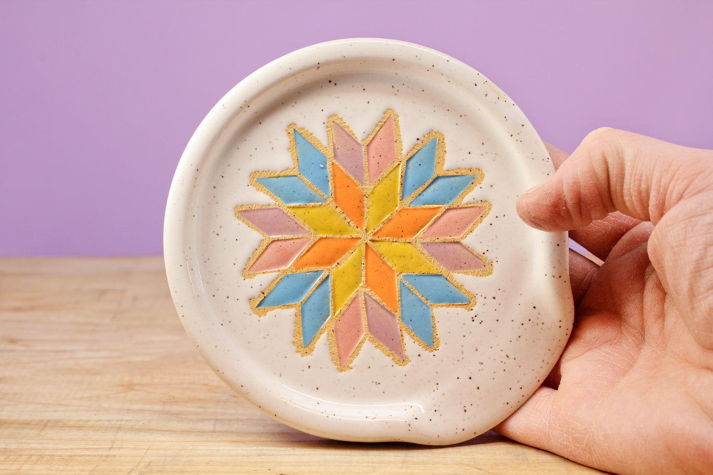 Spoon Rest- Star Block #187