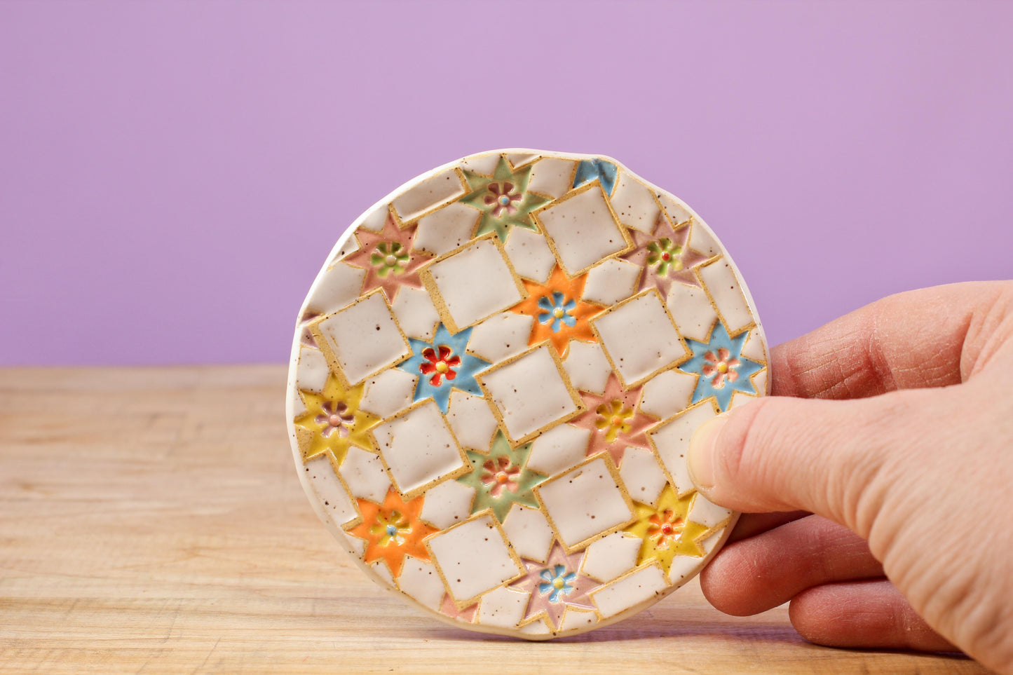 Small Jewellery Dish- Sawtooth Star #194