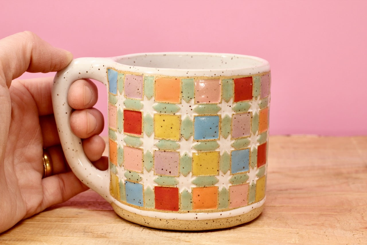 Sawtooth Star Mug #27- (12.5 oz.)