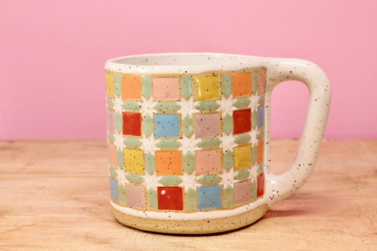 Sawtooth Star Mug #29-*SECOND*-(12.5 oz.)