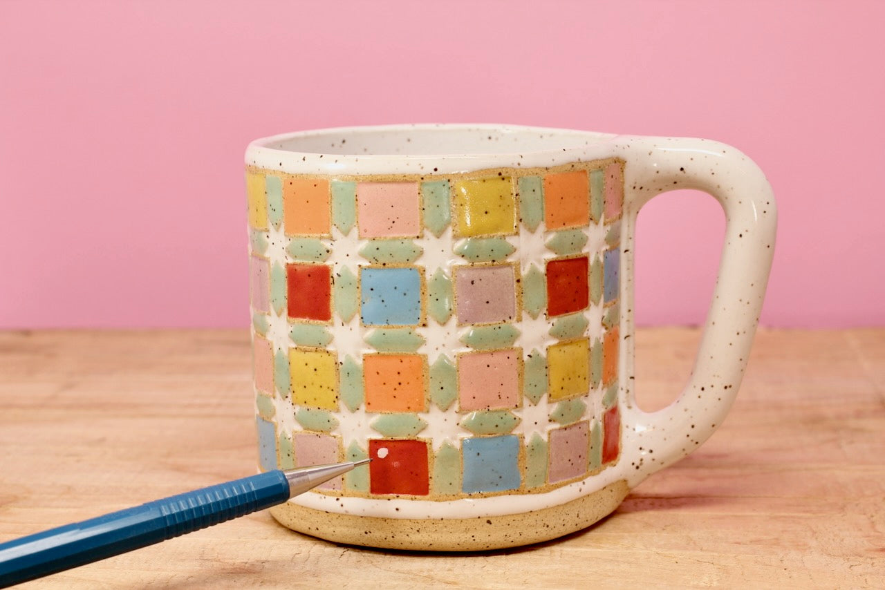 Sawtooth Star Mug #29-*SECOND*-(12.5 oz.)