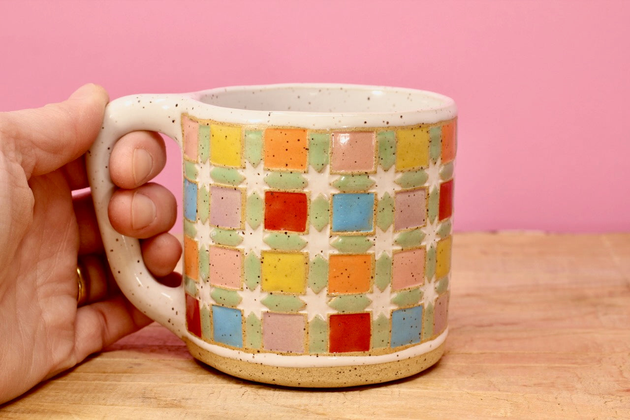 Sawtooth Star Mug #29-*SECOND*-(12.5 oz.)