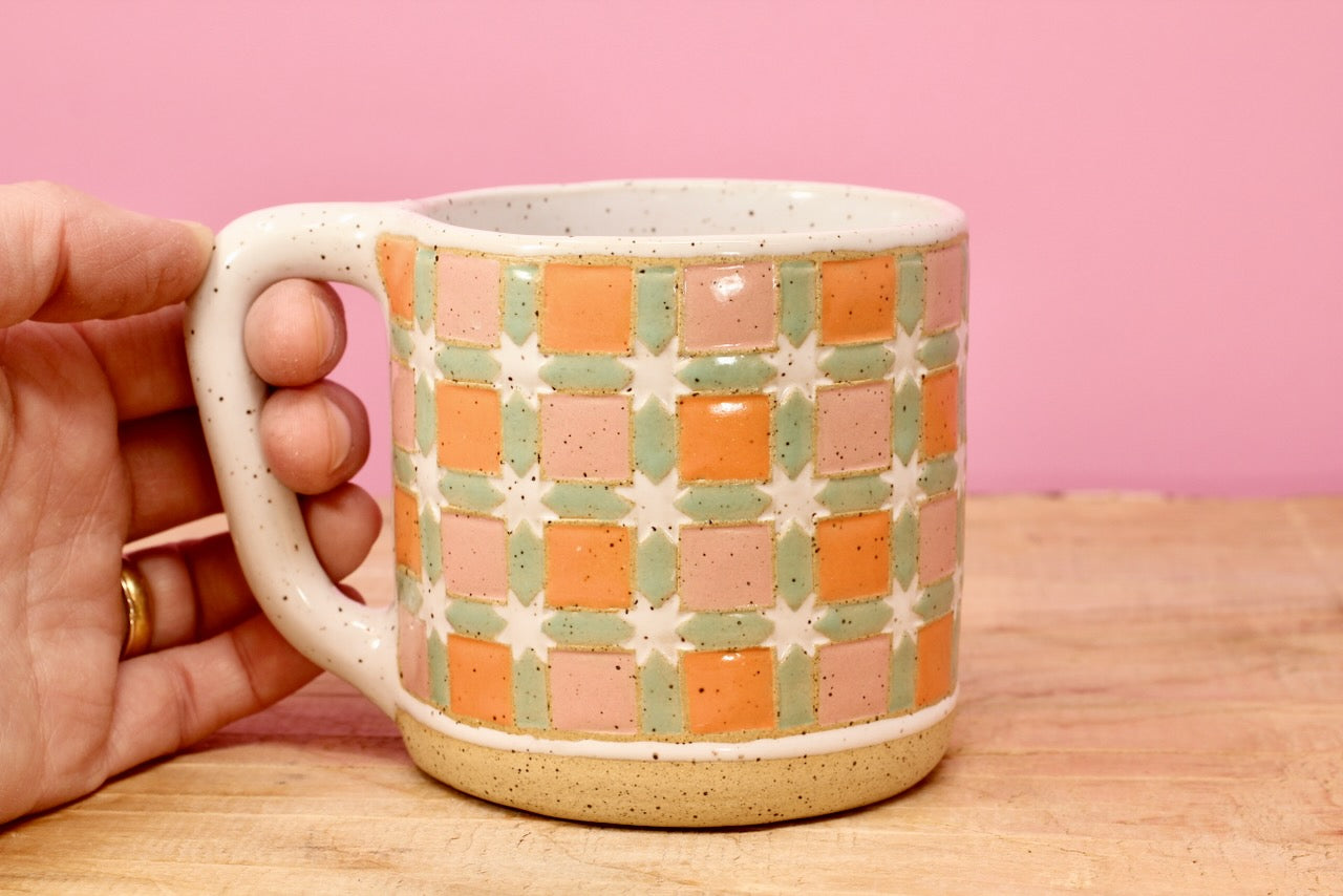 Sawtooth Star Mug #30- (12.5 oz.)