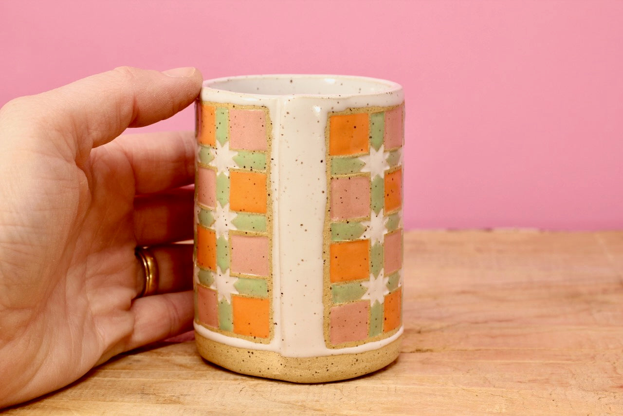 Sawtooth Star Tumbler #34-*SECOND*- (8.5 oz.)