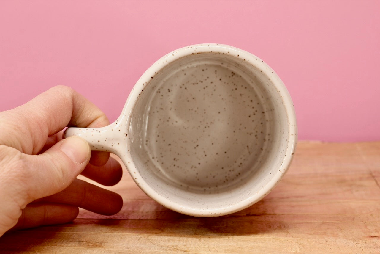 Flower Block Mug #40-( 12.5oz.)