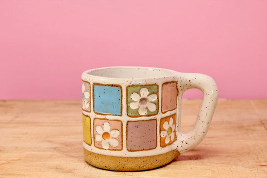 Flower Block MINI Mug #50- (6 oz.)