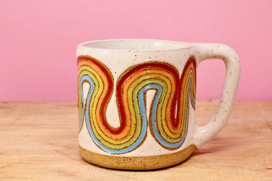 Ribbon Rainbow Mug #57- (12 oz.)