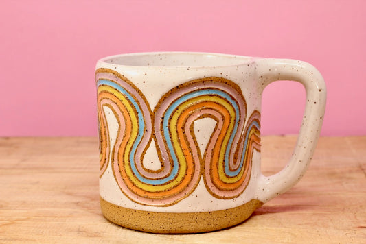 Ribbon Rainbow Mug #59- (12 oz.)