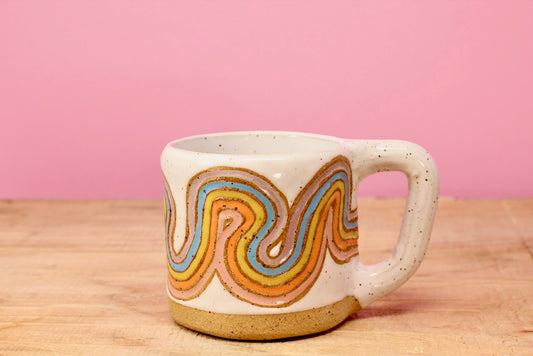 Ribbon Rainbow MINI Mug #64- (5.5 oz.)