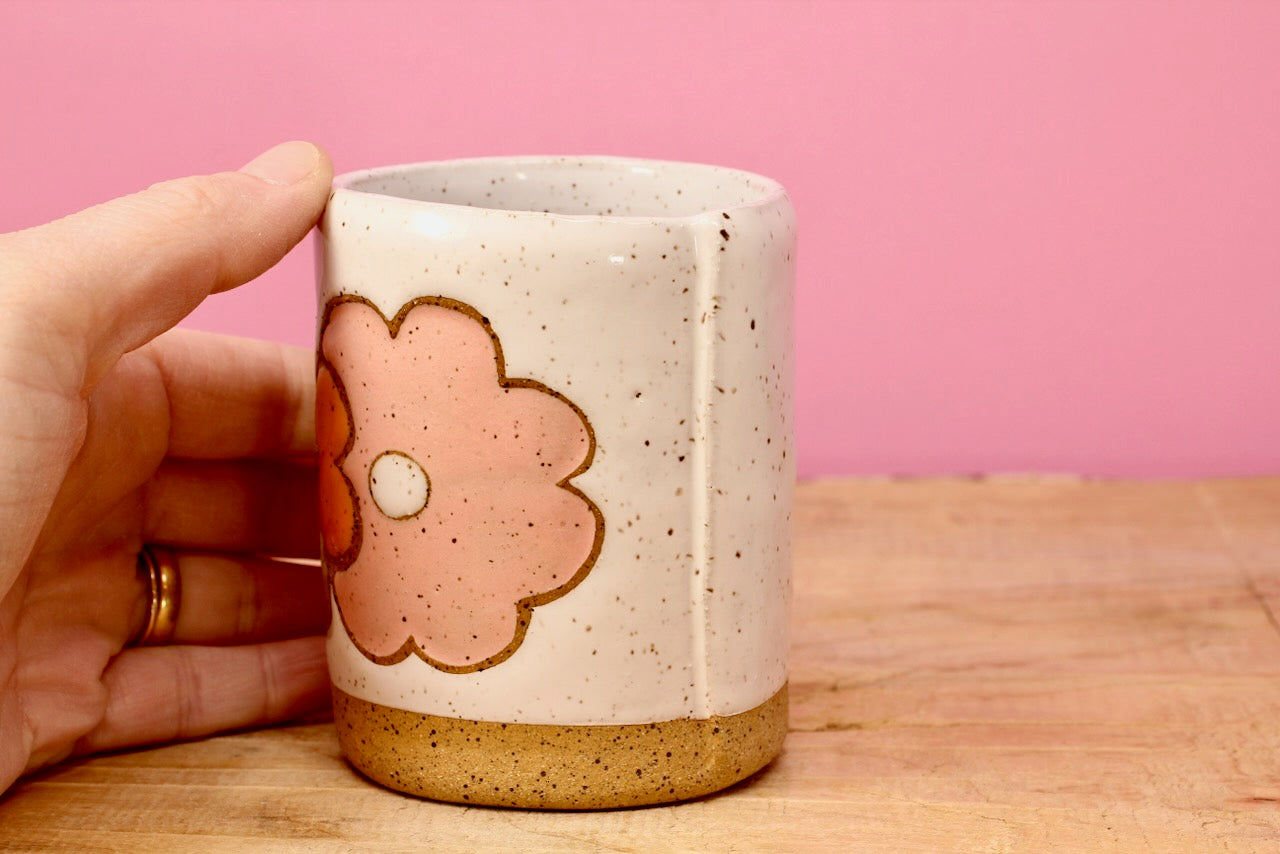 Flower Stack Tumbler #69-*SECOND* (8.5 oz.)