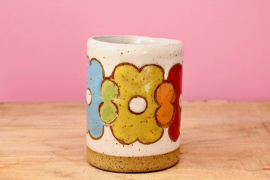 Flower Stack Tumbler #70-*SECOND* (8.5 oz.)