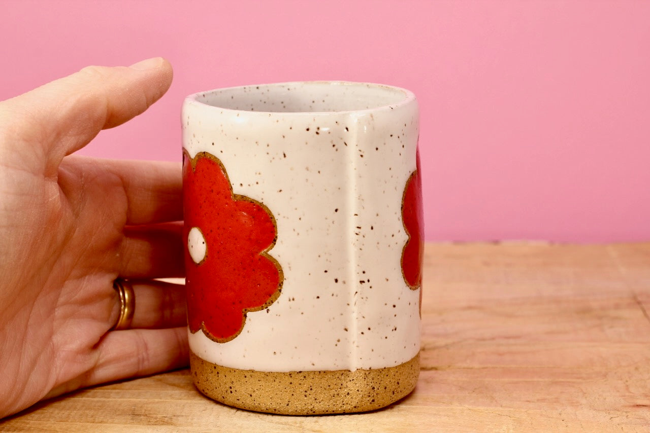 Flower Stack Tumbler #70-*SECOND* (8.5 oz.)
