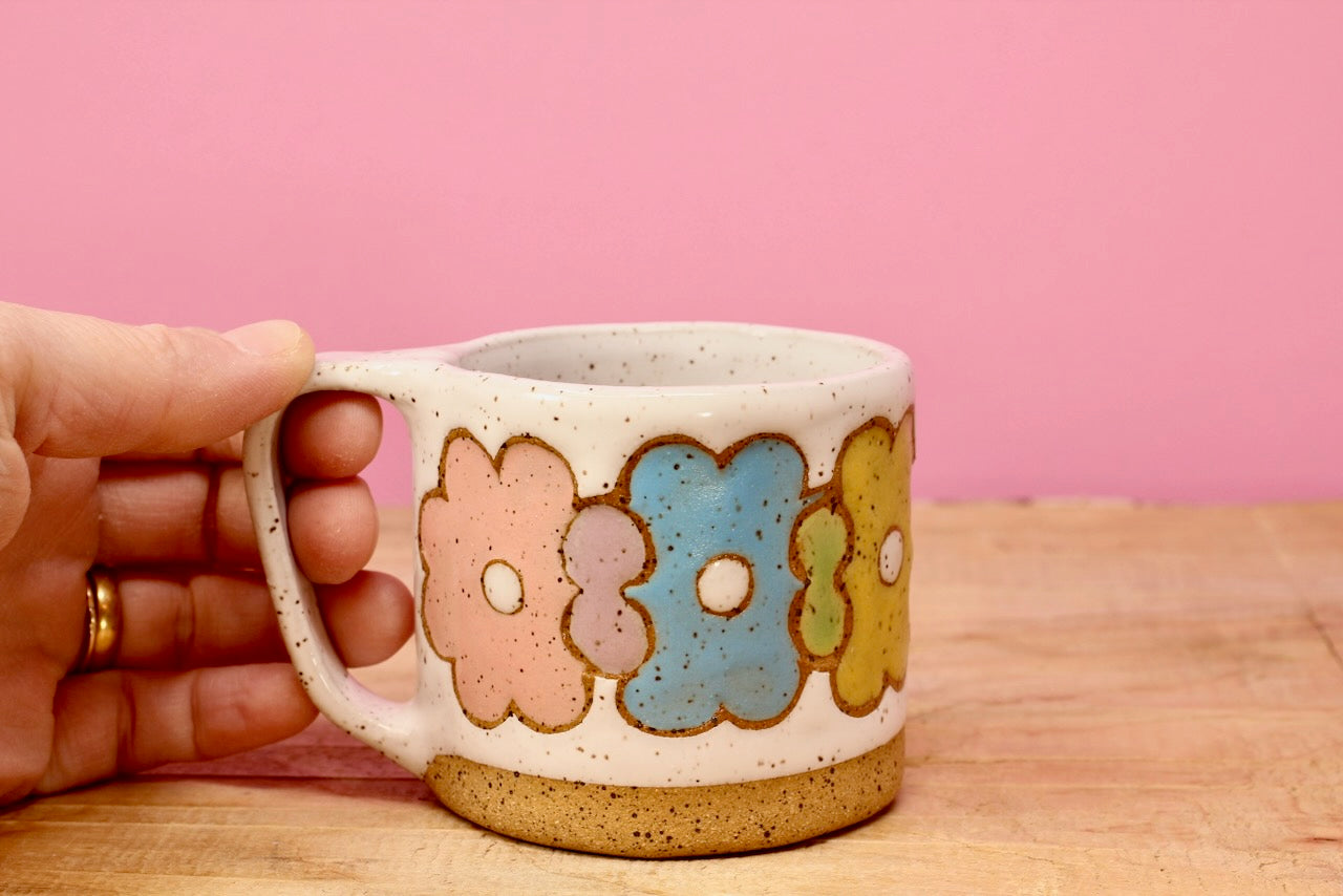 Flower Stack MINI Mug #71-*SECOND* (6 oz.)