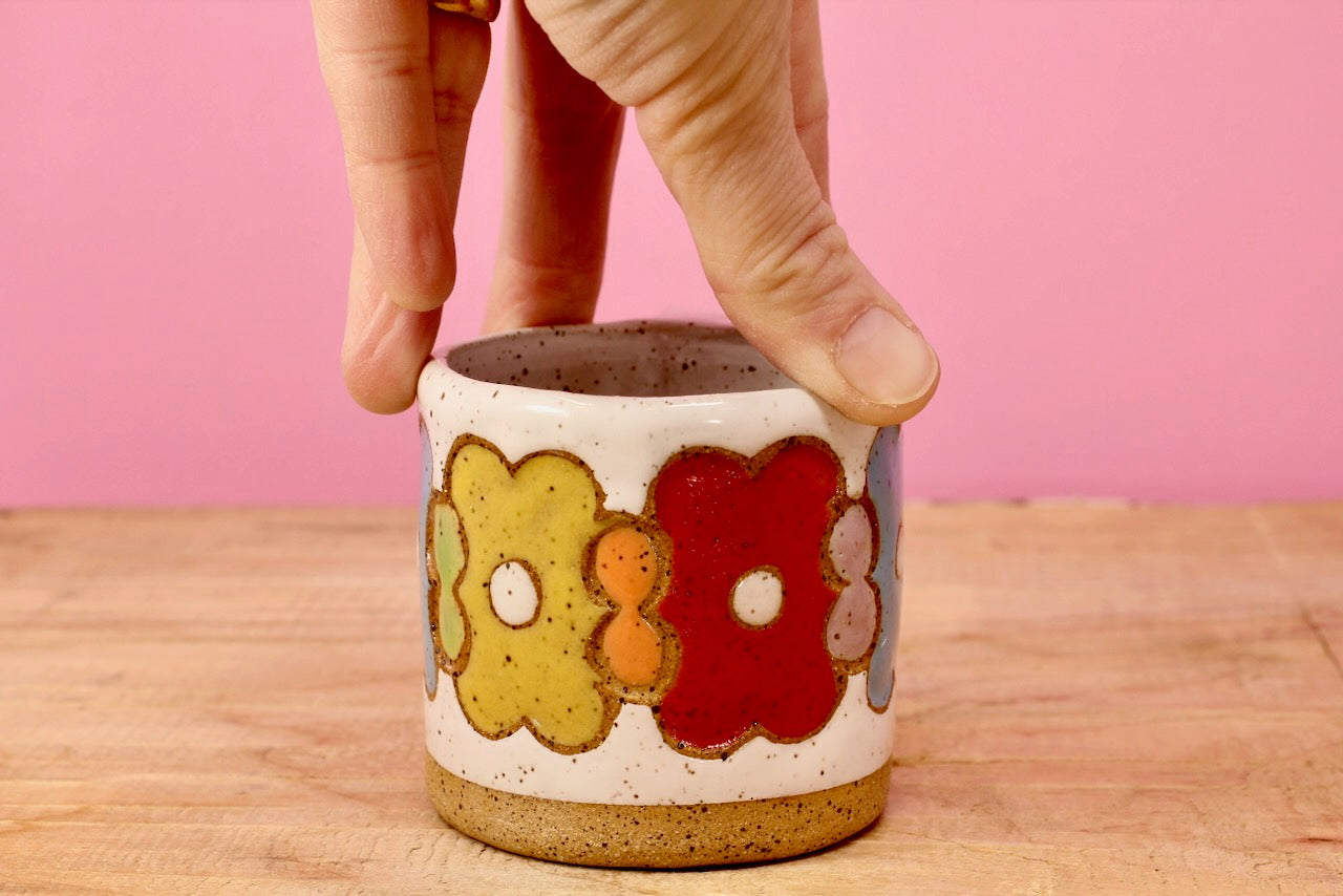 Flower Stack MINI Mug #72-*SECOND* (6 oz.)