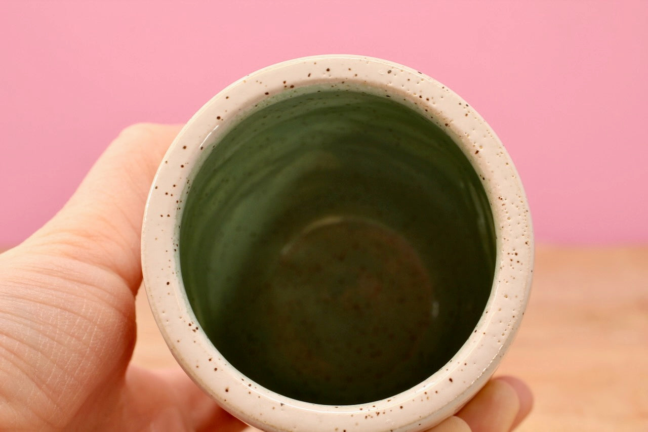 Star Block Quilt Tumbler-Turq. #80-*SECOND*- (9 oz.)