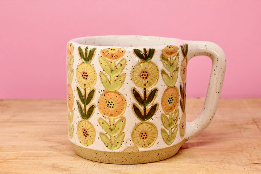 Flower Chain Mug #82 (13.5 oz.)