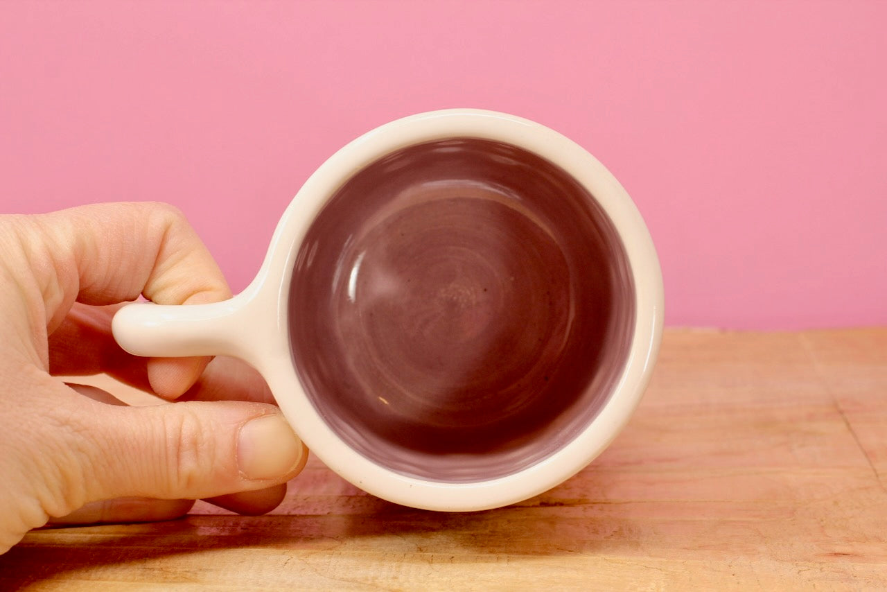 "Tiny Flower" Mug-Purple #105- (10 oz.)
