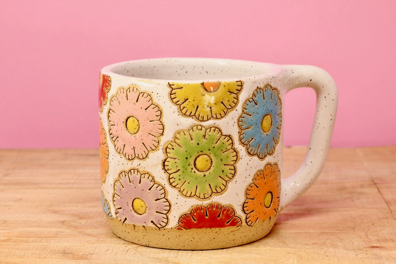 Sugar Cookie Flower Mug *SECOND* #108- (13 oz.)